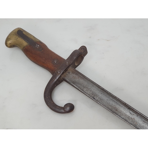 745 - A French 1874 Pattern Gras Bayonet dated 1876