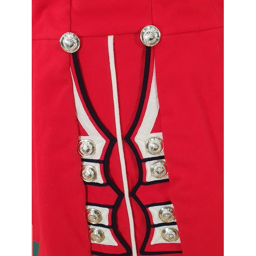 764 - A Welsh Guards scarlet Tunic with stay bright buttons