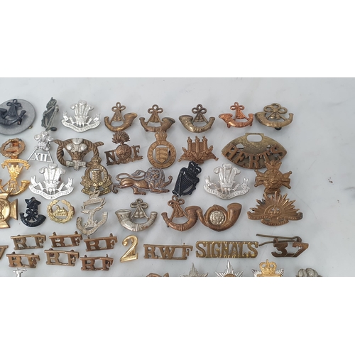 800 - A collection of British Army Collar Badges