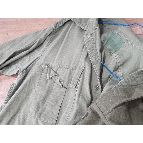 814 - Two British Army olive green Combat Shirts