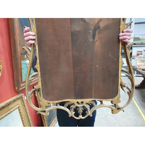 584 - A pair of antique Wall Mirrors in the Georgian manner with elaborate gilt wood, pierced and foliate ... 