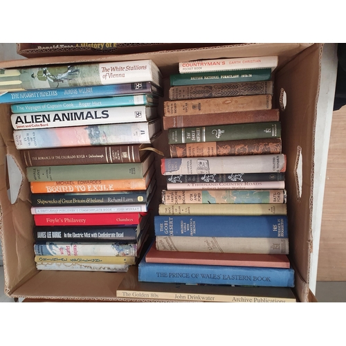 1 - Four boxes; Maritime, Whaling, Exploration, Exploration, History, Antiques, etc.