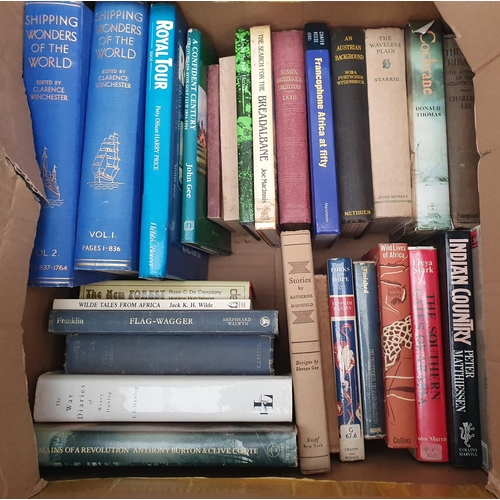 103 - Three boxes of Books; Shooting, Wentworth-Day, Military, etc.