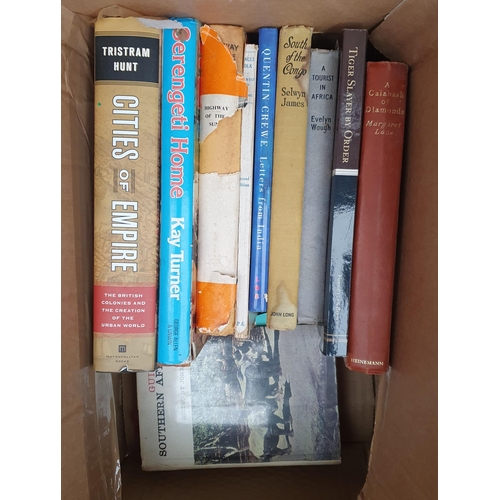 104 - Six boxes of Books; Travel, Africa, History, etc.