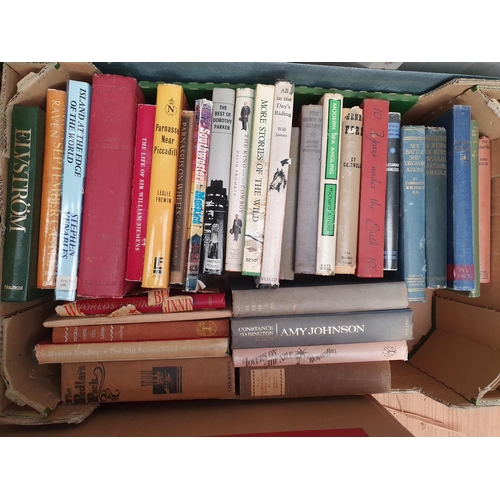 104 - Six boxes of Books; Travel, Africa, History, etc.