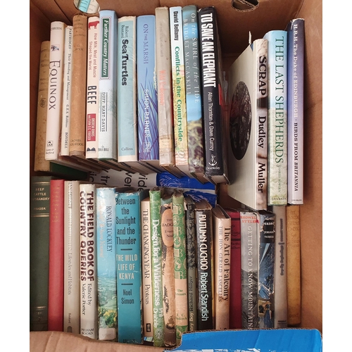 107 - Four boxes of Books; Country Matters, Rural Life, Topography, etc,