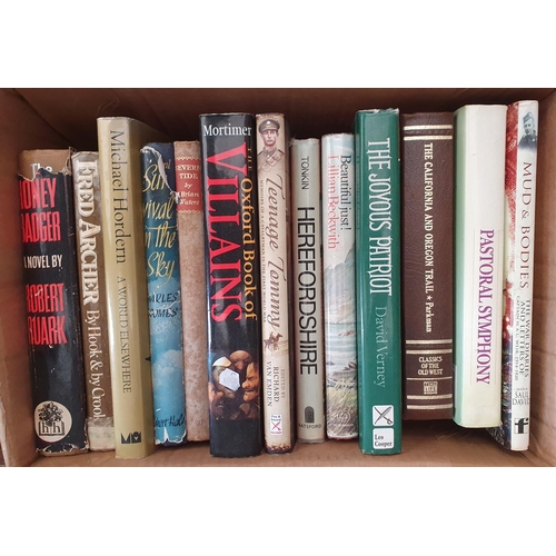 108 - Five boxes of Books; Herefordshire, Military, History, etc.