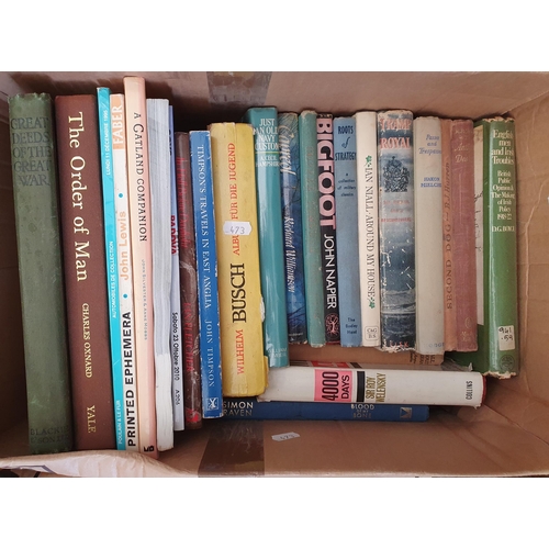 109 - Five boxes of Books; Highlands, Malverns, History, etc.