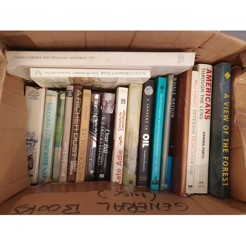 116 - Five boxes of Books; Military History, Churchill, Rural interest, etc.