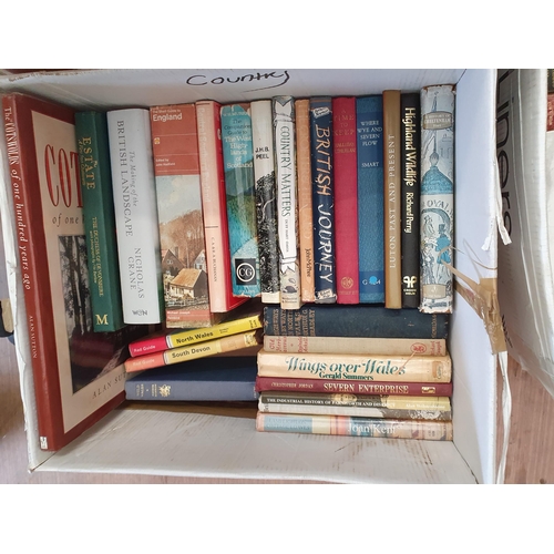 116 - Five boxes of Books; Military History, Churchill, Rural interest, etc.