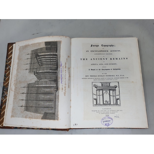 120 - FOSBROKE, Rev. Thomas Dudley, 'Foreign Topography or, An Encyclopedick Account of the Ancient Remain... 