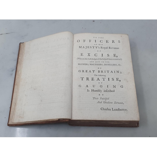 123 - LEADBETTER, Charles, 'The Royal Gauger or, Gauging made Perfectly Easy', 6th Edition, 1766; LEMPRIER... 