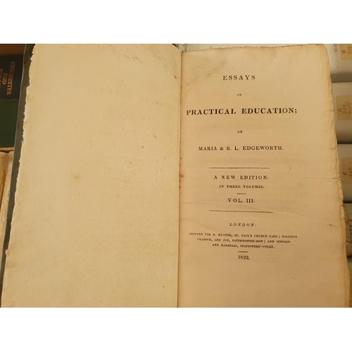 127 - A box of antique Books including 'Pinnock's Goldsmith's Rome'; PATTERSON, Daniel, 'A New and Accurat... 