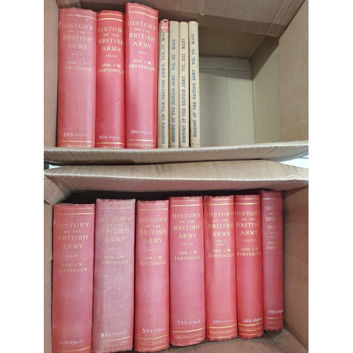 13 - Fortescue, J.W., The Honourable.; The History of the British Army, 10 Vols., Macmillan and Co Limite... 