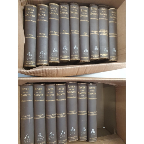 15 - Baring-Gould, Rev. S.; The Lives of the Saints, 16 Vols., John Grant, Edinburgh, 1914