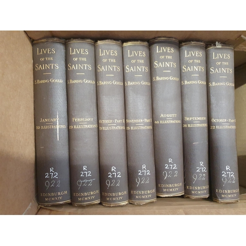 15 - Baring-Gould, Rev. S.; The Lives of the Saints, 16 Vols., John Grant, Edinburgh, 1914