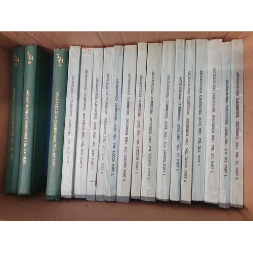 16 - Five boxes; Archaeologia Cambrensis Journals