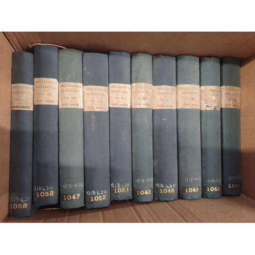 16 - Five boxes; Archaeologia Cambrensis Journals