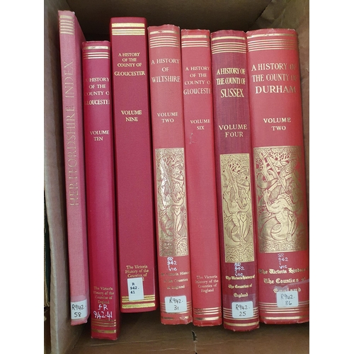 20 - Two boxes of The Victoria History of the Counties including Gloucester, Dorset, Devon, Hertford, Nor... 