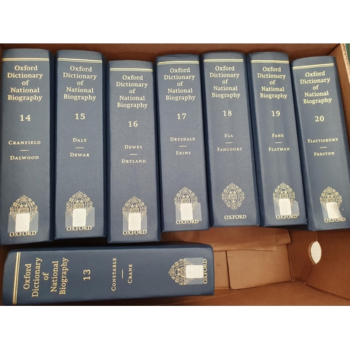 24 - Three boxes of The Oxford Dictionary of National Biography