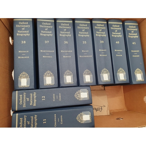 24 - Three boxes of The Oxford Dictionary of National Biography