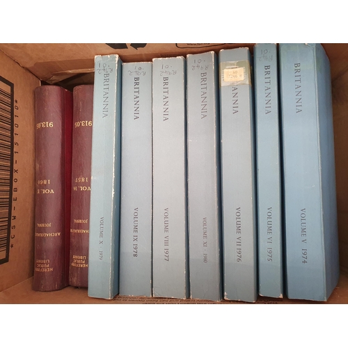 29 - Four boxes of Archaeological Journals, Antiquity Journals and Britannia Journals, etc.