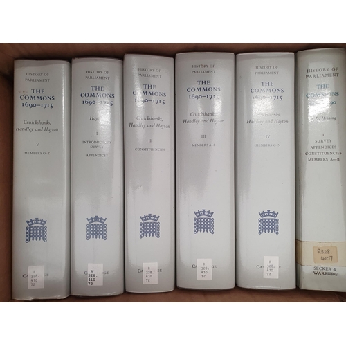 30 - Two boxes 'The History of Parliament-The House of Commons'