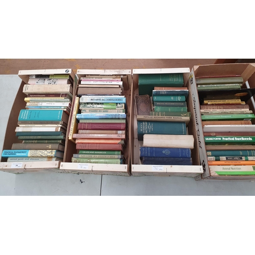 34 - Four boxes of Books; Agriculture, Horticulture, Veterinary, etc.