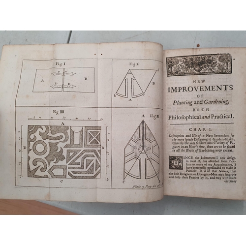 36 - BRADLEY, Richard; New Improvements of Planting and Gardening, both Philosophical and Practical, prin... 