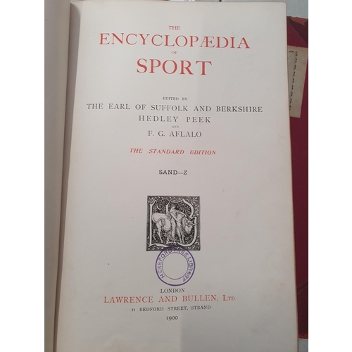 11 - Peek, Hedley & Aflalo, F.G.; The Encyclopaedia of Sport, 4 vols., 1900, Lawrence and Bullen Ltd