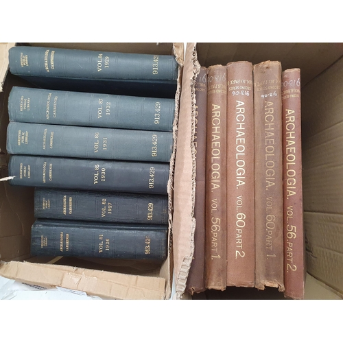 38 - Four boxes of Archaeological Journeys; Archaeoligia Cambrensis and Bristol and Gloucestershire Archa... 