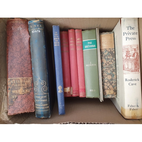 43 - Three boxes of Books; Topography, 'Miscellanea Genealogica et Heraldica',  ROSCOE, Thomas; 'South Wa... 