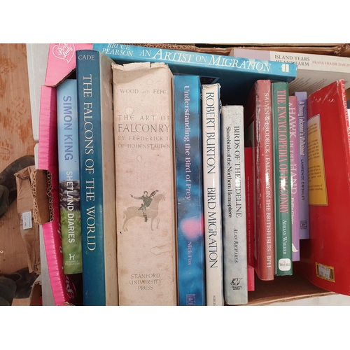 59 - Two boxes of Books; Ornithology, Natural History and Falconry