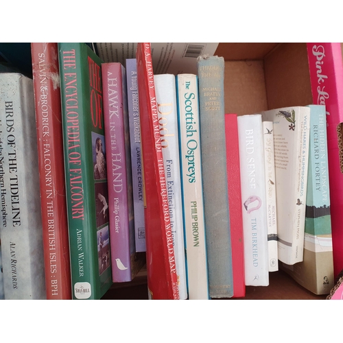 59 - Two boxes of Books; Ornithology, Natural History and Falconry