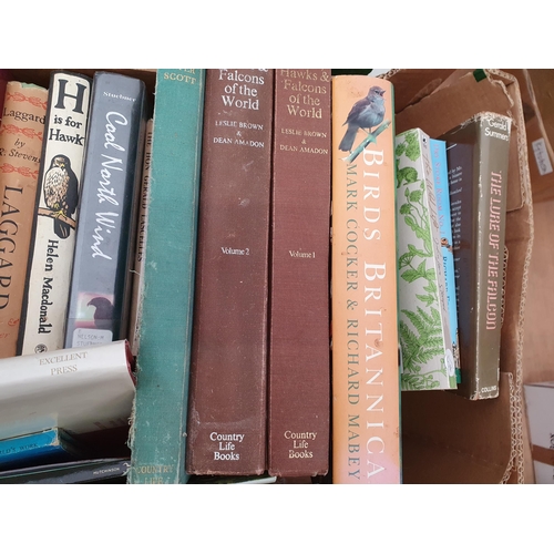 59 - Two boxes of Books; Ornithology, Natural History and Falconry