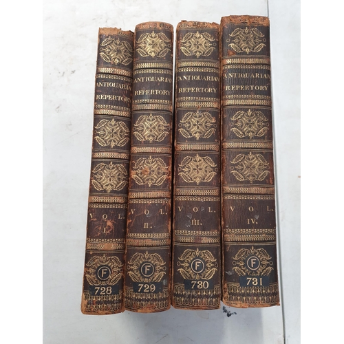 6 - Grose, Francis., Astle, Thomas,; The Antiquarian Repertory, four volumes, published Edward Jeffery, ... 