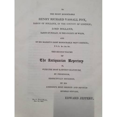 6 - Grose, Francis., Astle, Thomas,; The Antiquarian Repertory, four volumes, published Edward Jeffery, ... 