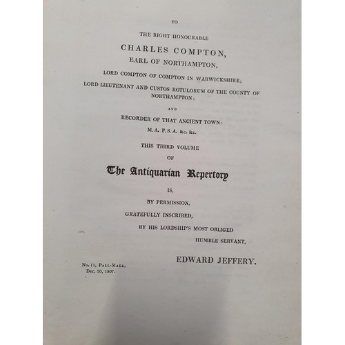 6 - Grose, Francis., Astle, Thomas,; The Antiquarian Repertory, four volumes, published Edward Jeffery, ... 