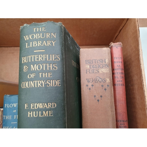 61 - Box of Books; Lepidoptery and Natural History including HULME, Edward, F. 'Butterflies & Moths of th... 