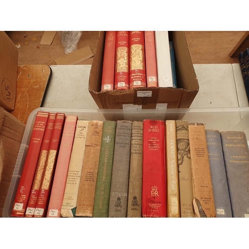 65 - Two boxes; The Victoria History of the Counties of England, Royal Commission on Historical Monuments... 