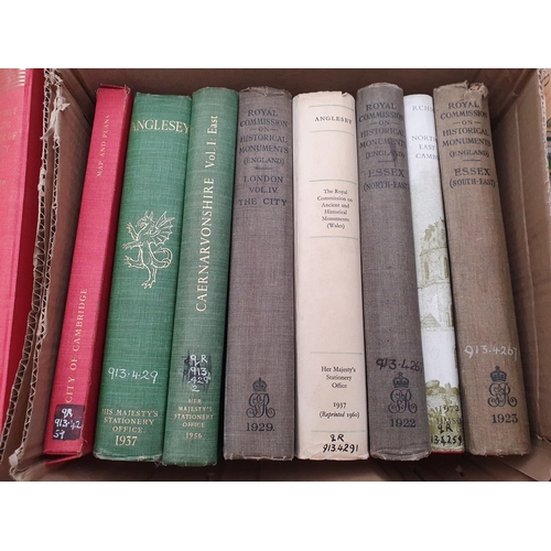 66 - Three boxes; The Victoria History of the Counties of England and Royal Commission on Historical Monu... 