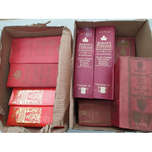 67 - Two boxes; Burke's and Debrett's