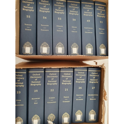 70 - Three boxes of Oxford Dictionary of National Biography