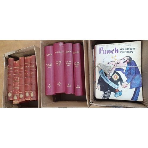 8 - Nine boxes of Punch; 1870's, 1900's, 1910's 1920's, etc.