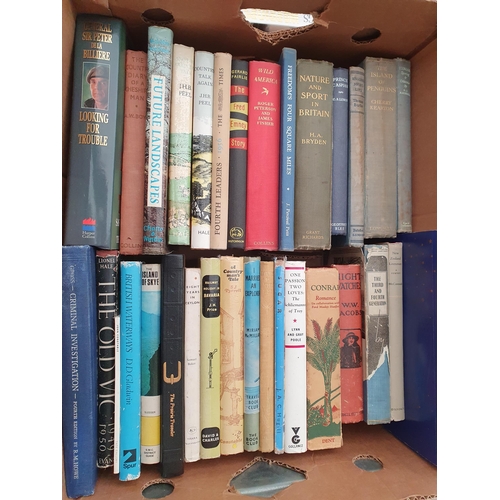 82 - Four boxes of Books including Motor Racing, Rural Interest, Military History, etc.