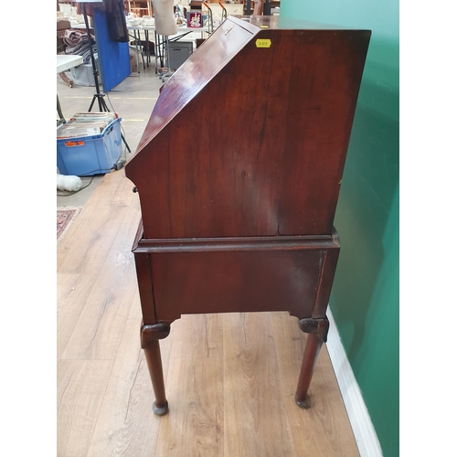 31 - An 18th Century walnut Bureau on stand (R4)