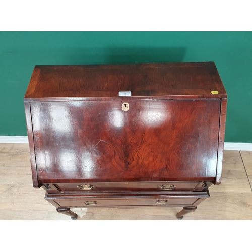 31 - An 18th Century walnut Bureau on stand (R4)