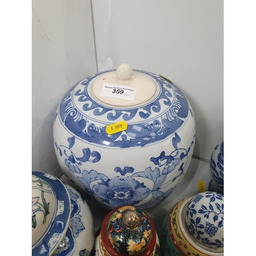 359 - Various Chinese Ginger Jars and Vases (R5)