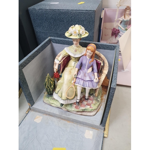 368 - Six Royal Worcester Figurines including No.216 'Charlotte and Jane', No.50 'Elizabeth', No.368 'Rebe... 