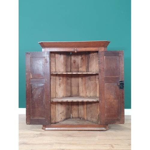 464 - An Oak Corner Cupboard 3ft 7